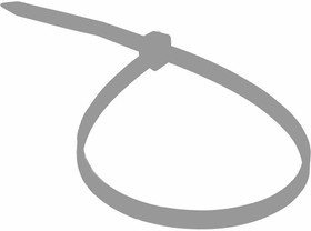 Хомут нейлоновий пластиковий кабельна стяжка ширина 4 довжина 300мм сірий пачка 100шт APRO