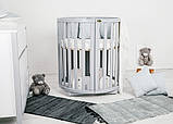 Дитяче ліжечко трансформер колір- сірий, фото 2