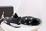 Кросівки чоловічі N*ke Air Jordan шкіряні чорні з білим р.42, фото 3