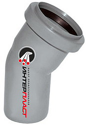 Кут (коліно) каналізаційний 50*30 ПП