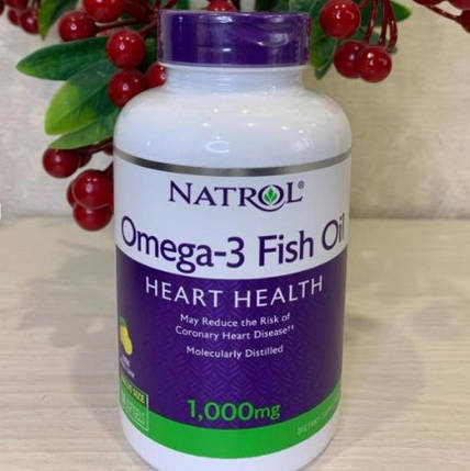 Омега 3 Natrol Omega 3 Fish Oil 150 гел капс лимон Жирні кислоти, фото 2