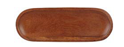 Тарілка з дерева акації (прямокутний овал)