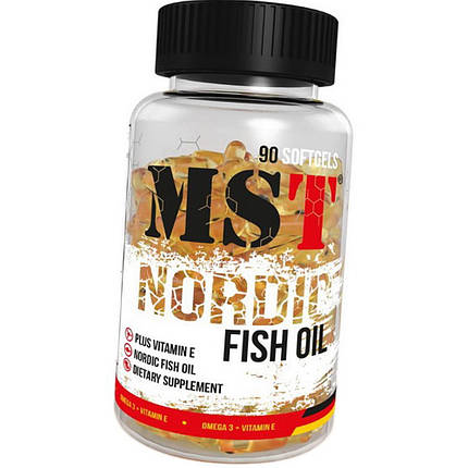 Омега MST Sport Nutrition Nordic Fish Oil 100 капсул Жирні кислоти, фото 2