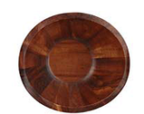 Глибока тарілка з дерева акації 14х13,5х7 см, фото 2