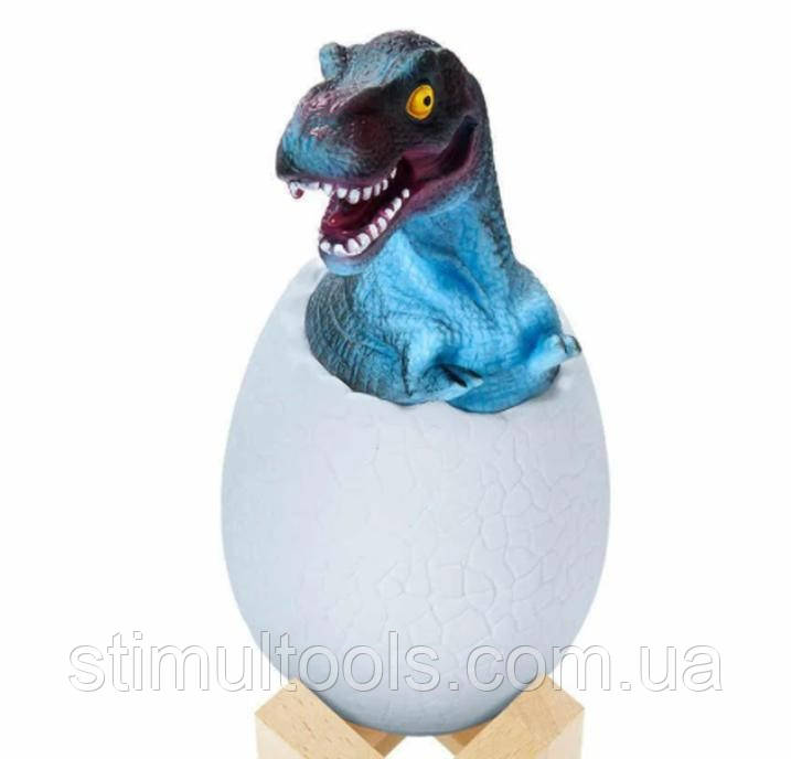 Нічний світильник динозавр на підставці, фото 1