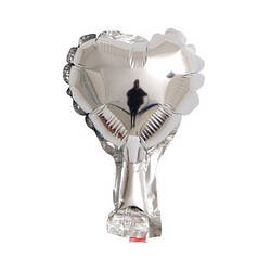 Куля фольгована Маленьке серце 5 дюймів срібло