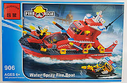 Блочний Конструктор Brick Пожежний човен 340 деталей enlighten 7+