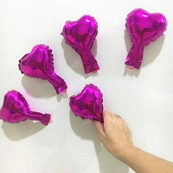 Фольгована кулька міні фігура серце 5 дюймів