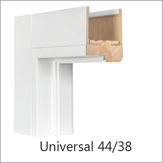 Комплект дверної коробки УНІВЕРСАЛЬНИЙ 44/38 - 2,5 смуги