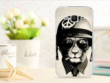 Чохол для Samsung Galaxy Star Pro S7260/ S7262 панель накладка з малюнком кіт у касці