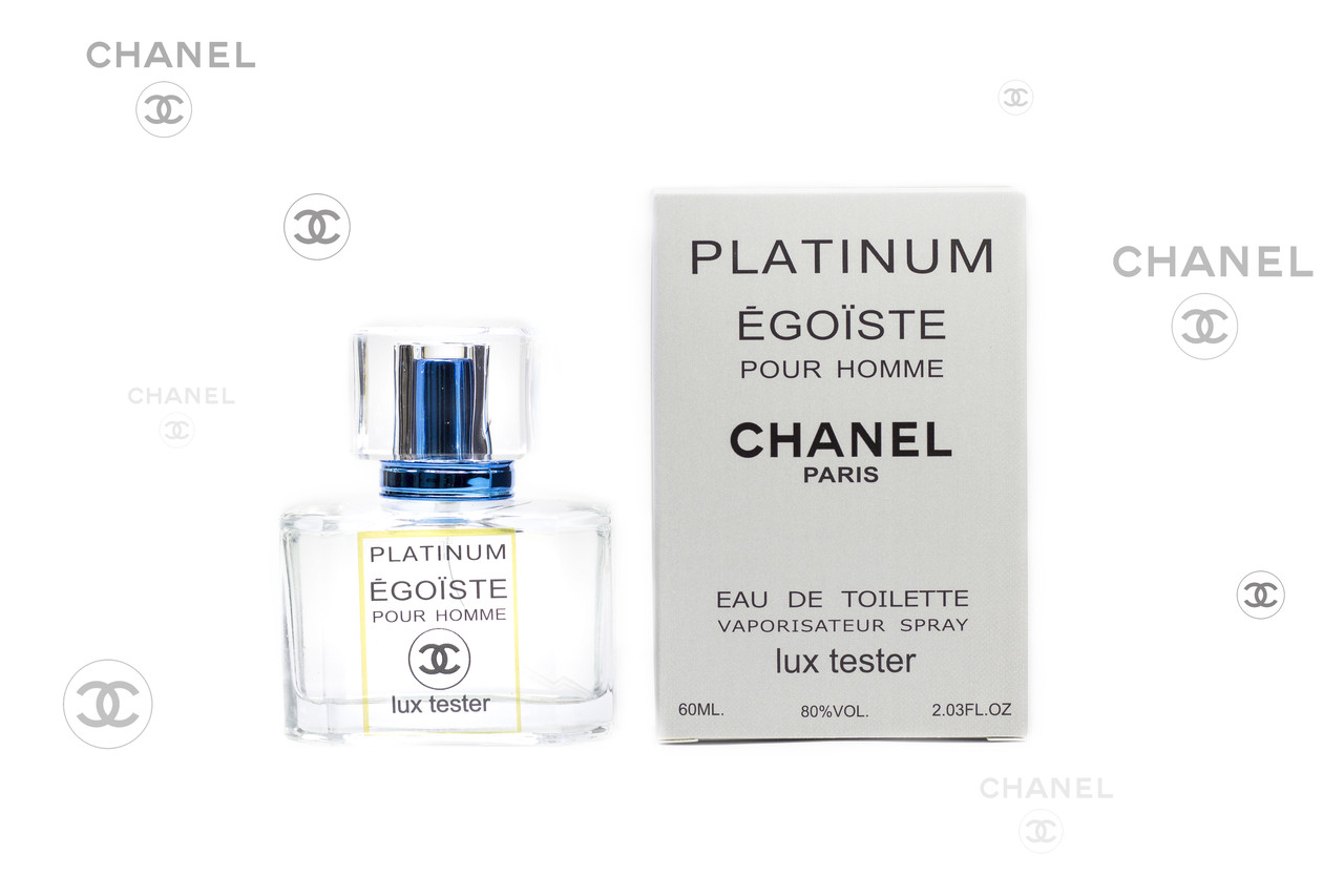 Чоловічий LUX тестер Chanel Egoiste Platinum 60 мл