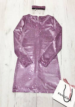 Нарядне плаття для дівчинки підлітка "Пандора" рожеве