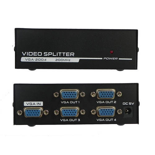 Купить Коммутатор VGA - 4 VGA, разветвитель, сплиттер VGA-2004 200МГц ...