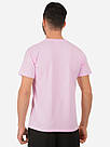Світло рожева чоловіча футболка класична Fruit of the loom Valueweight базова однотонна пудра унісекс, фото 4