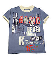 Модная детская футболка с вышивкой "Basic" (рост от 92 до 110 см)арт.1544523521