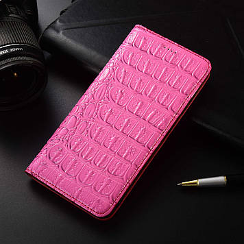 Чохол книжка протиударний магнітний ШКІРЯНИЙ вологостійкий для Sony Xperia Z3 D6633 "LUXON" Рожевий