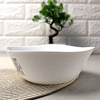 Набір середніх білих салатниць Parma Bormioli 140 мм 6 шт