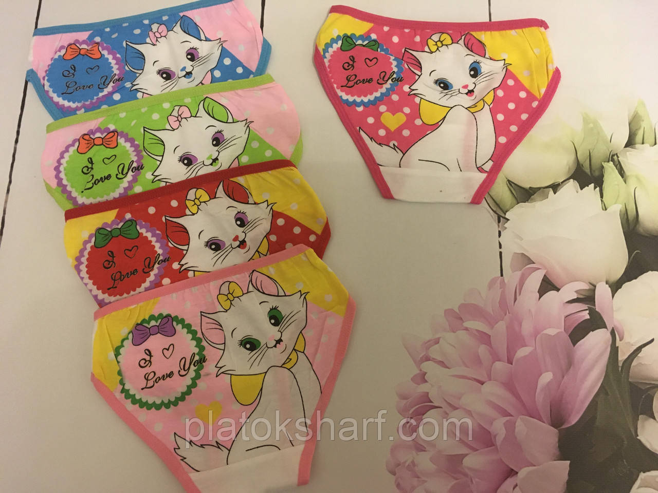 Труси дитячі кольорові з бавовни до 5 років «Мурмулеточка» (6012S)