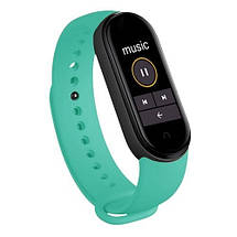 Фітнес-браслет-трекер Smart Band M6 Розумний спортивний смартгодинник для здоров'я з тонометром крокоміром, М'ятний, фото 5