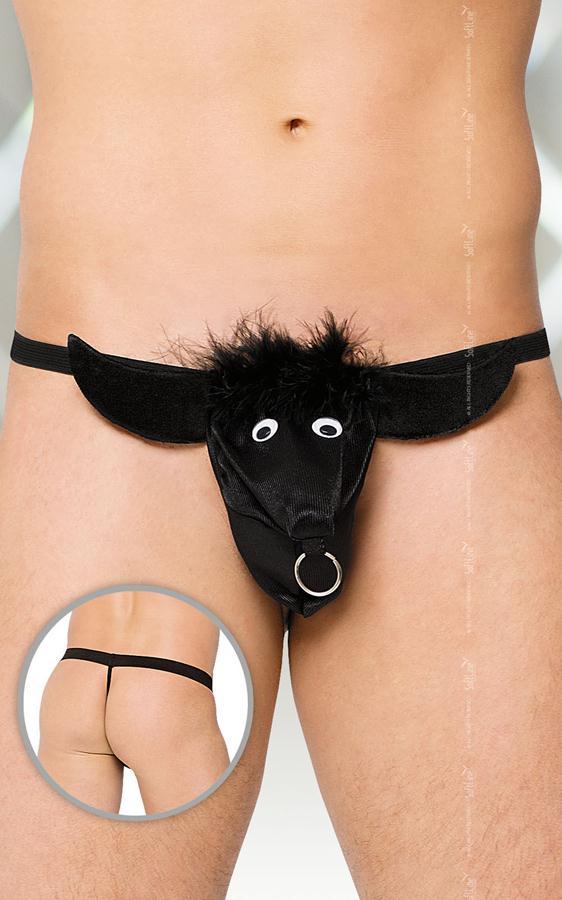 Чоловічі стрінги Thong 4437, black, S / L