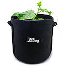 Grow Bag 80 л — Великий тканинний горщик для рослин 47х47 см, фото 3