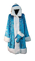 Новорічний дорослий костюм "Снігурочка" коротка