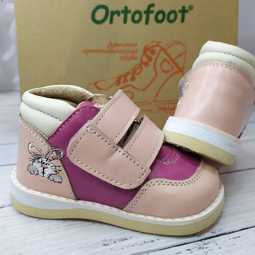 Антиварусные кроссовки для девочки Ortofoot BabyCrossVarus розовые ...