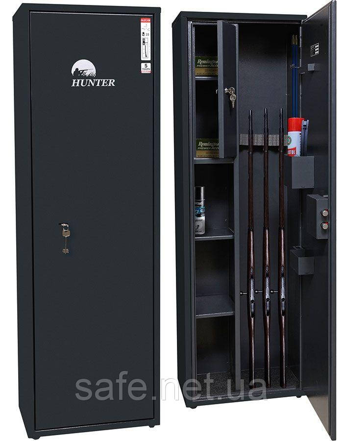 Сейф збройовий Griffon GLST.130.K (ВxШxГ:1312x420x260) на 4 рушниці, сейф для рушниці, мисливський сейф