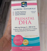 Жырные кислоты омега 3 для беременных Nordic Naturals Prenatal DHA 90 капс рыбий жир