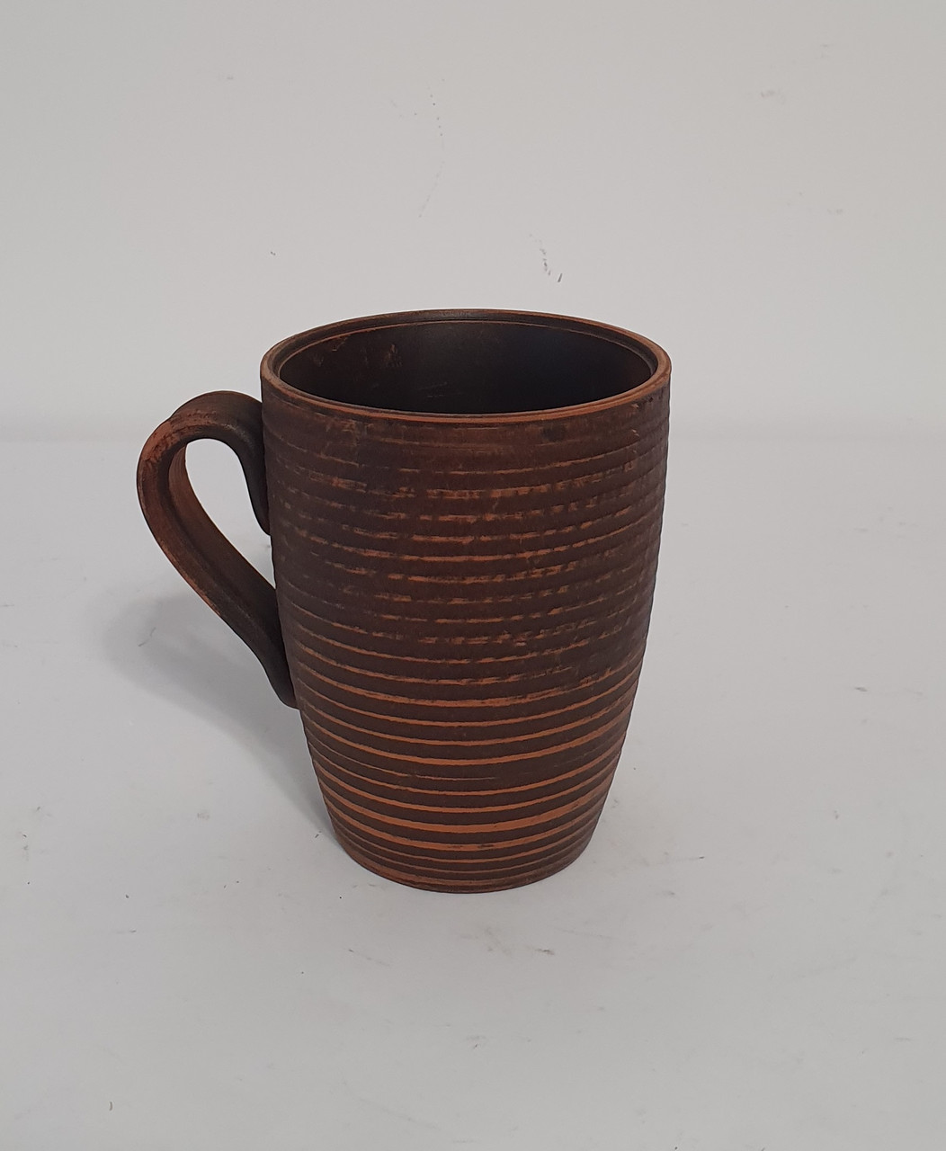 Чашка / глиняний кухоль для чаю, кави (із червоної глини 0,3 л