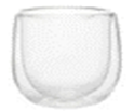 Набор чашек Ardesto с двойными стенками для американо, 120 мл, H 7,5 см, 2 шт, боросиликатное стекло