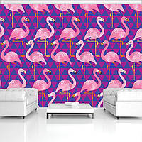 Фото обои птицы 254x184 см Фламинго (11141P4)+клей