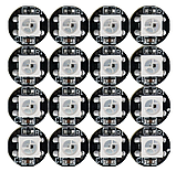 Модуль круглий зі світлодіодом RGB WS2812B Чорний, фото 3
