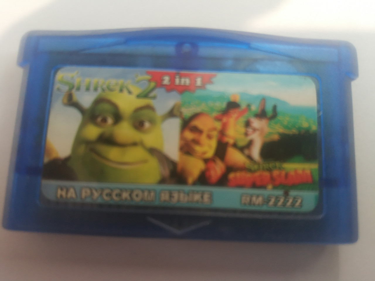 Ігровий картридж для GAME BOY ADVANCE GB 2 in 1 SHREK 2/SHREK super slam