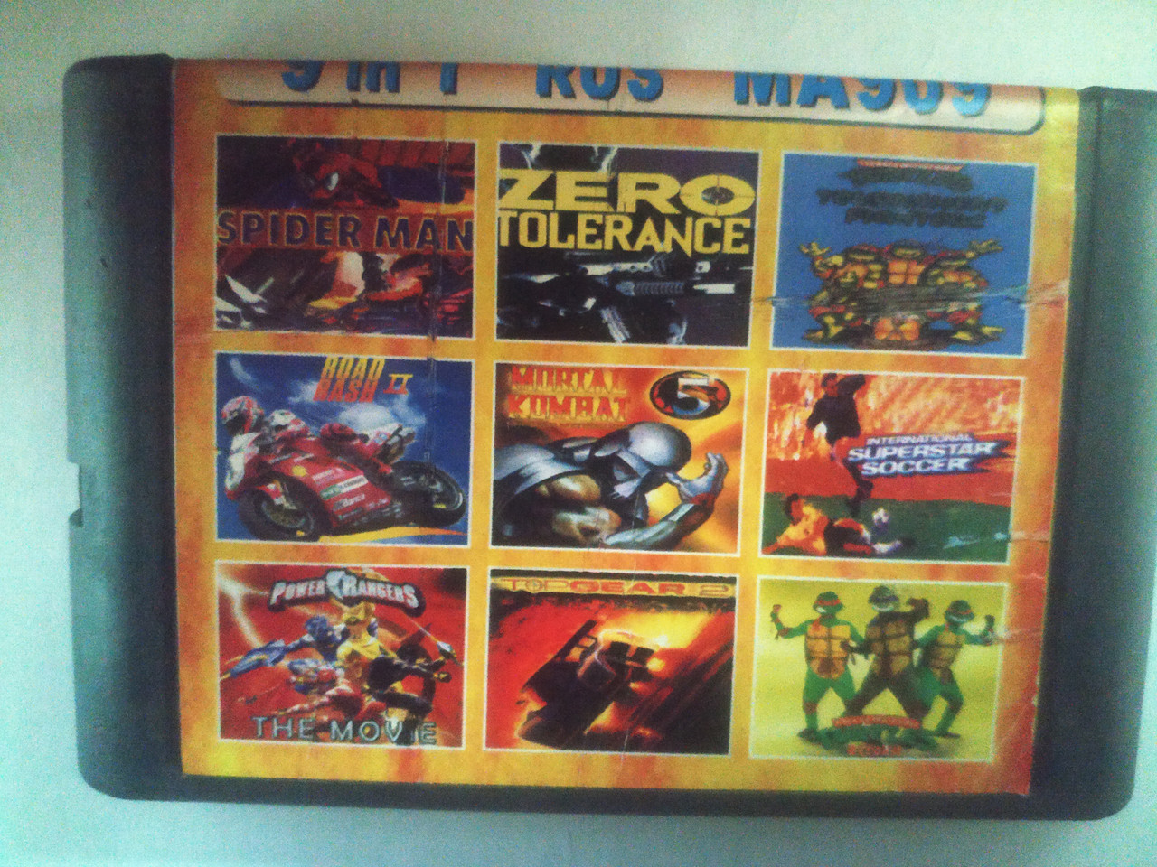 Збірник ігор для Sega 9 в 1 (MA-909): Teenage Mutant Ninja Tourtles Tornament + Spider Man + Zero Tolerance