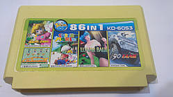 Збірник ігор Dendy 8 bit Adventure Island/Tank 90/Super Mario/Galaxian/Lunar Ball KD-6053