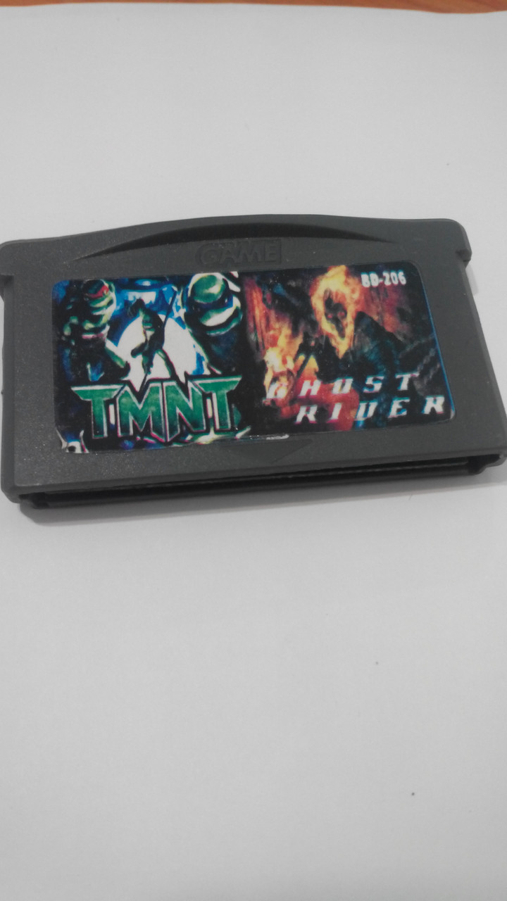 Ігровий картридж для GAME BOY ADVANCE GB 2 in 1 TMNT + Ghost Rider