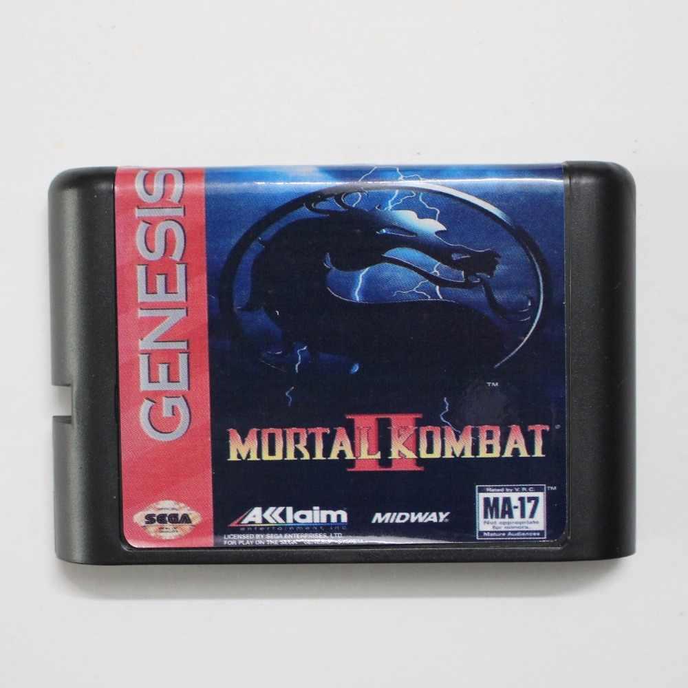 Картридж для Sega Гра Mortal Kombat 2
