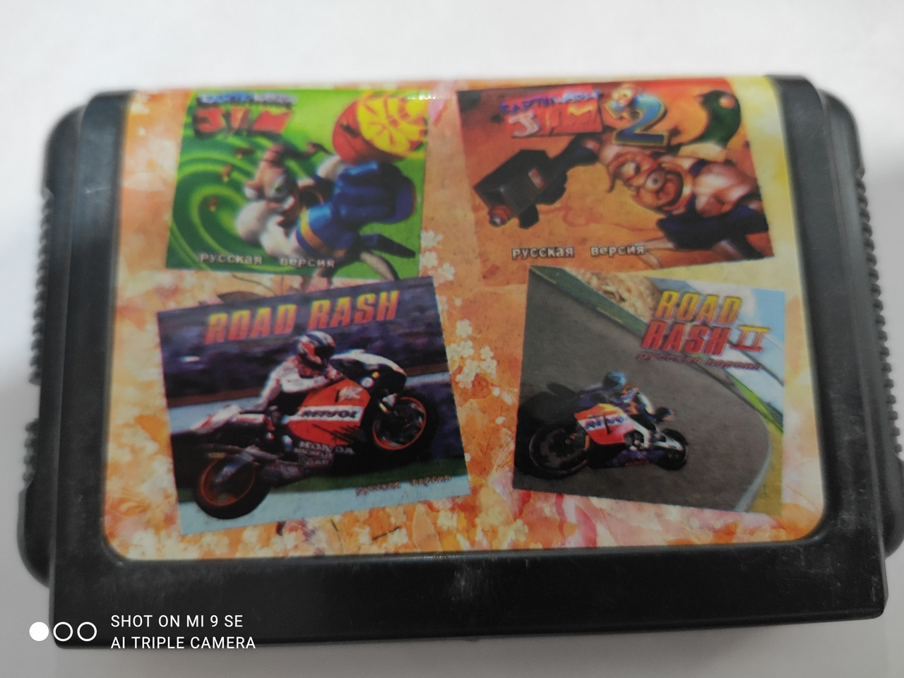 Картридж Sega 4IN1 збірник AA-4401 EARTHWORM JIM 1, 2/ROAD RASH 1