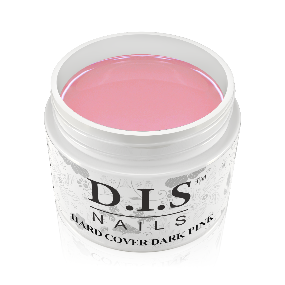 Гель DIS Hard Cover Dark pink 60 гр. (Камуфляж, темно-рожевий)