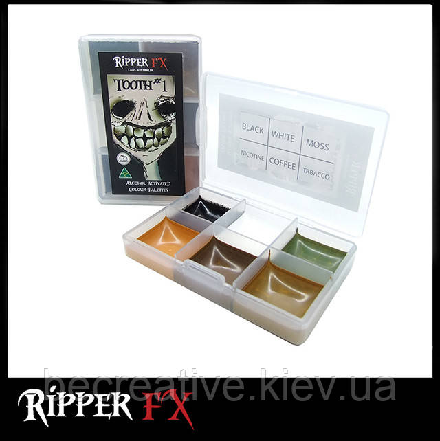 Кишенькова палітра спиртових фарб для зубів Ripper FX No1