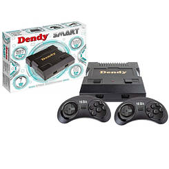 Ігрова приставка 8 bit + 16 bit Dendy Smart HDMI (567 в 1) + 567 вбудованих ігор + 2 геймпада (Чорна) 8 bit