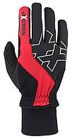 Перчатки KinetiXx Nisa спортивные зимние чёрные/красные размер 7,5