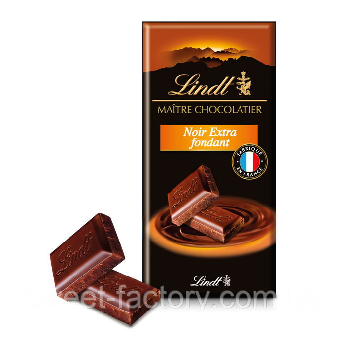 Шоколад Lindt Maitre Chocolatier Noir Extra Fondant 110g