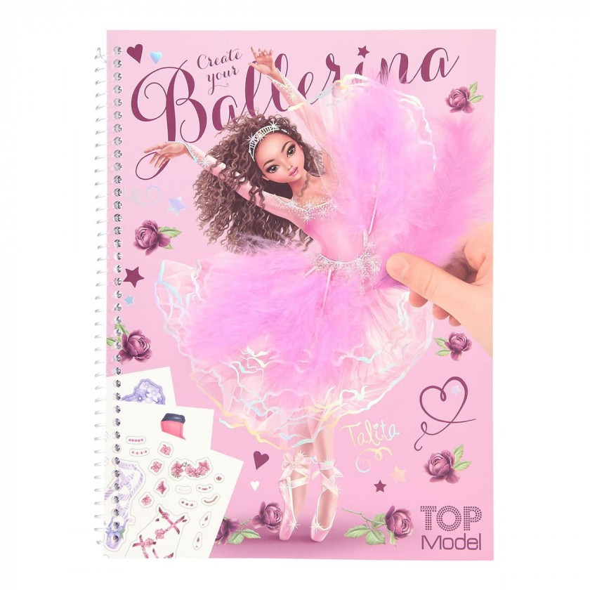 Альбом для творчості Top Model Ballerina розмальовка Балет (11568)