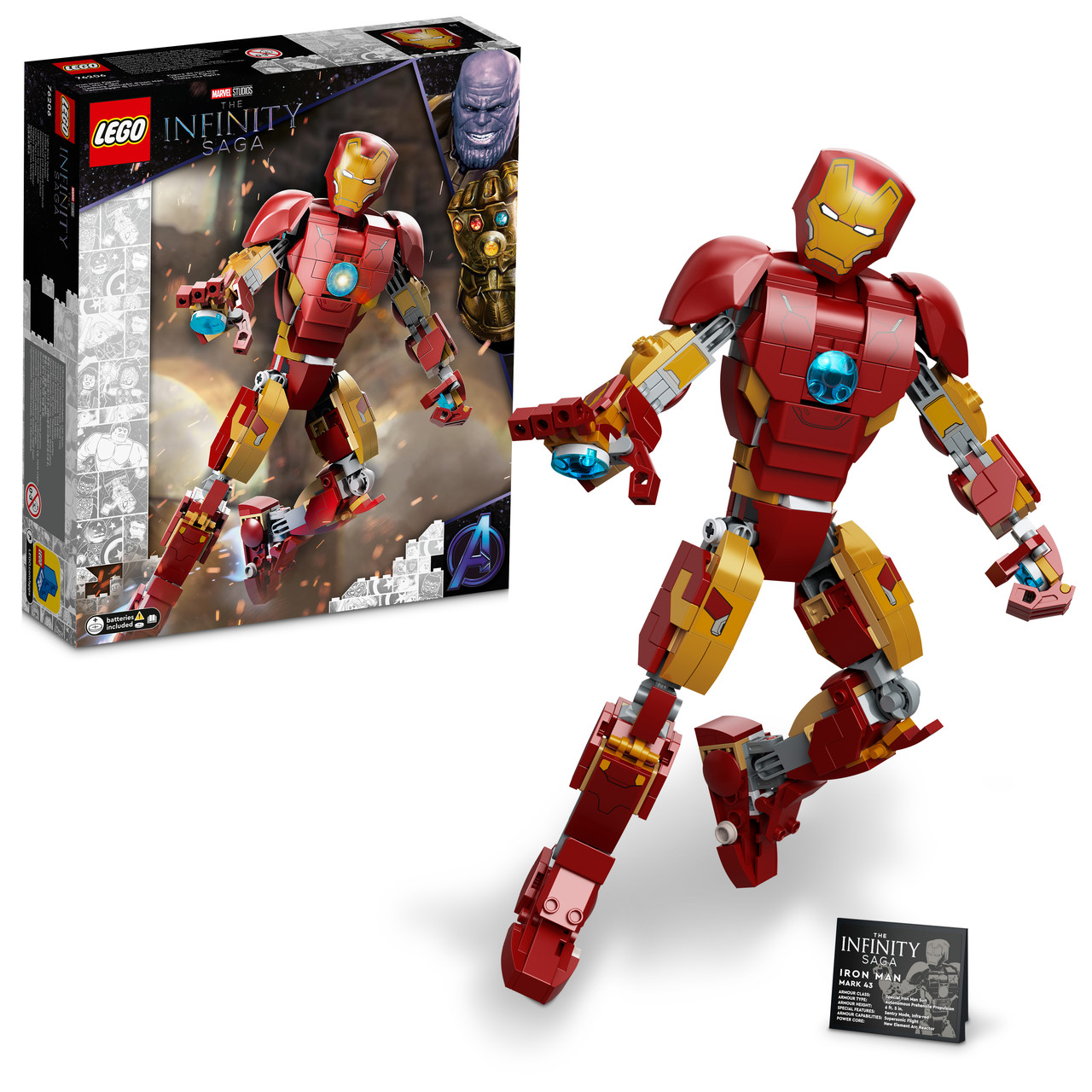 Лего Марвел Фігурка Залізної людини LEGO Marvel 76206