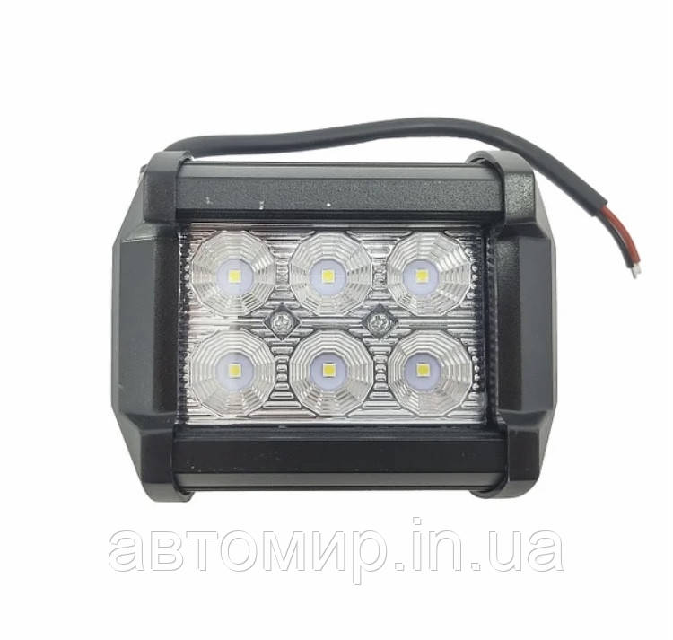 Світлодіодна LED лід фара на 6 діодів квадратна 18 Вт. 12-24 Вольт. AllLight C-18W 6chip CREE spot 9-30V