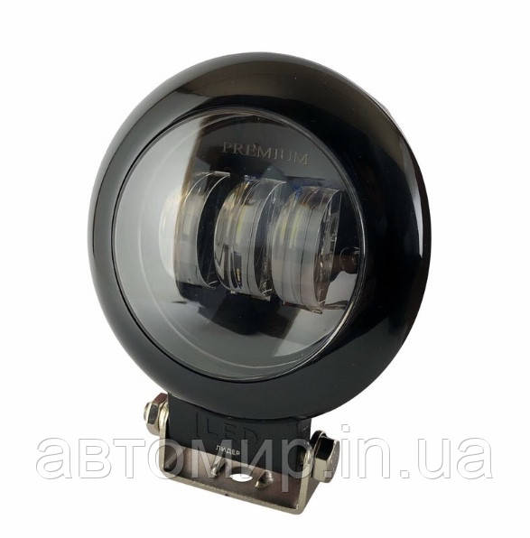 Світлодіодна LED лід фара 3 лінзи коло ALLLIGHT 30W(A) 3CHIP SPOT 9-30V