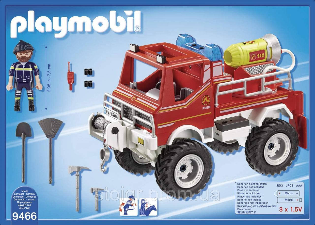 Игровой набор Плеймобил пожарная машина Playmobil 9466 Toy Fire Brigade - фото 6 - id-p1544640437