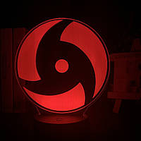 Светильник с 3D эффектом led лампа Наруто Итачи Саске ночник какаши Мангекё Шаринган Итачи